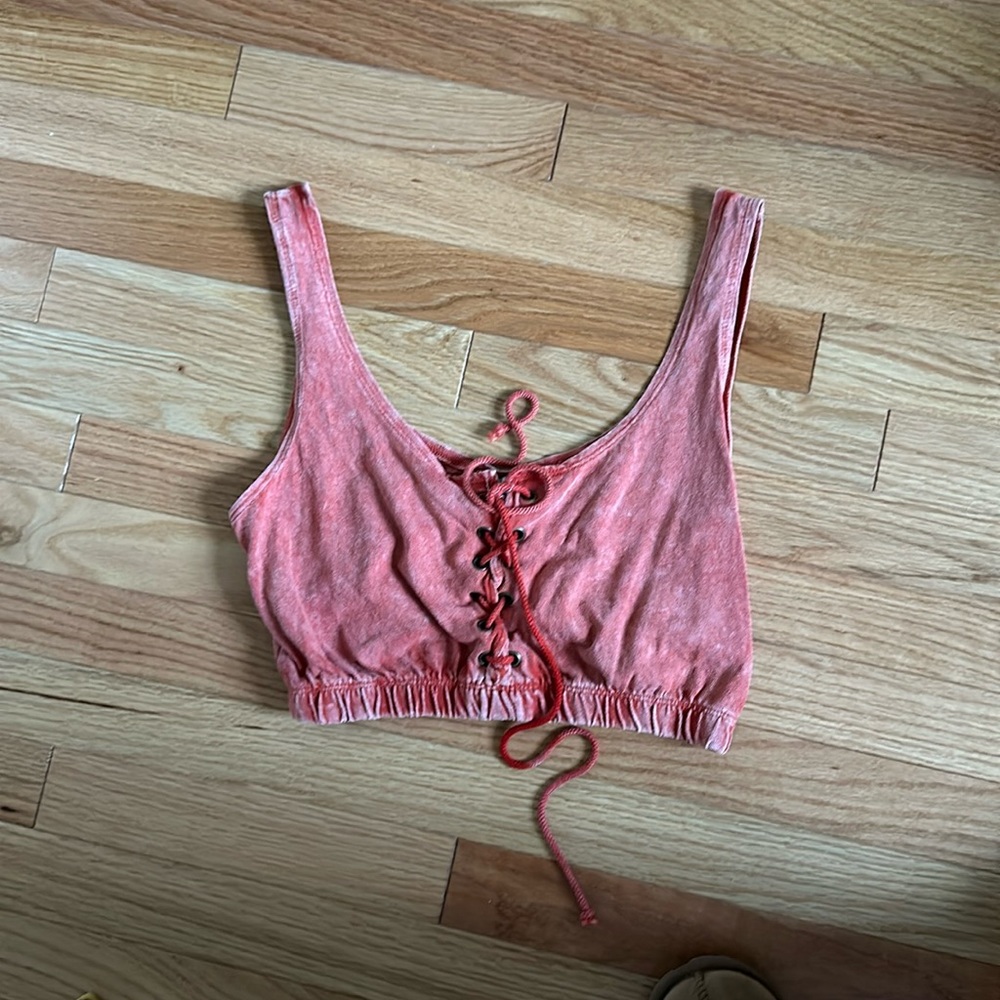 Urban Outfitters red crop